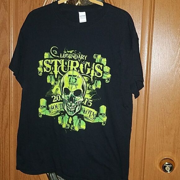 75th Anniversary Sturgis  2015 T-shirt Sz.L NWOT - Picture 1 of 5